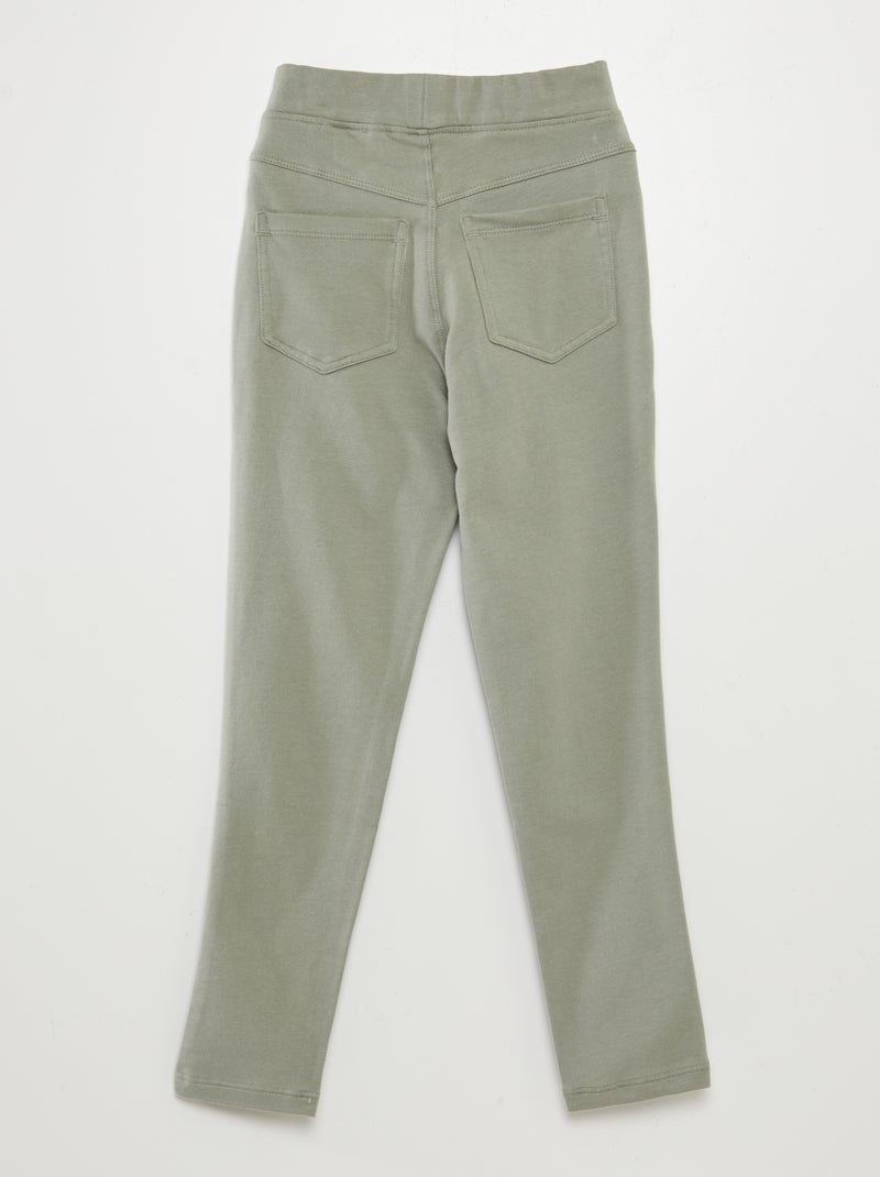 Legging liso gris - Kiabi
