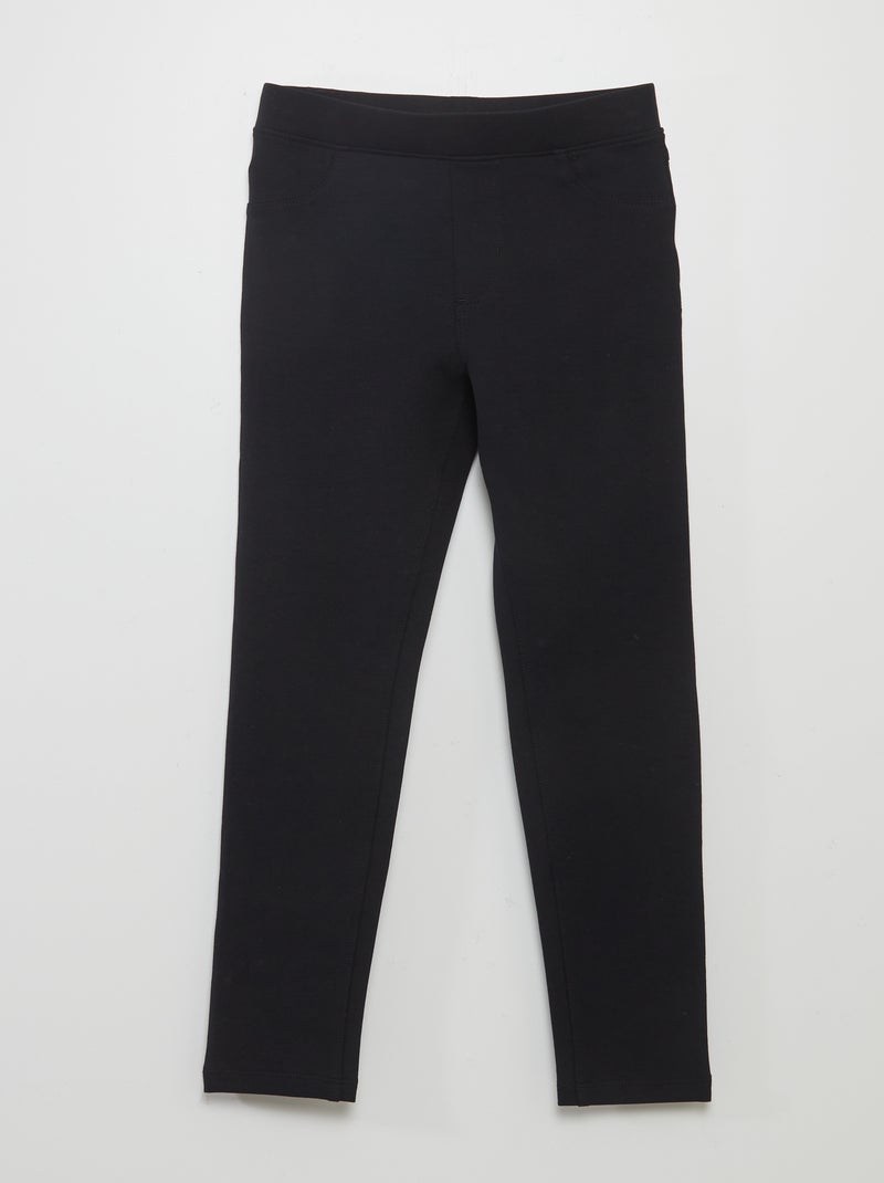 Legging liso negro - Kiabi
