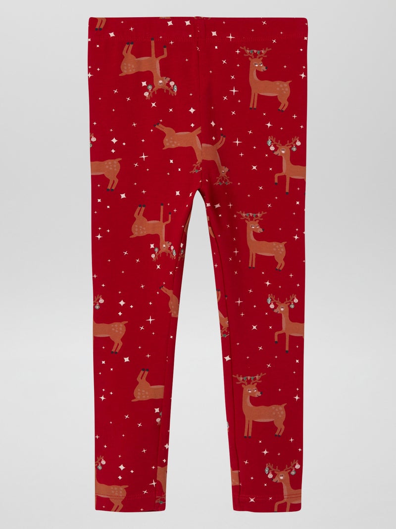 Legging navideño ROJO - Kiabi