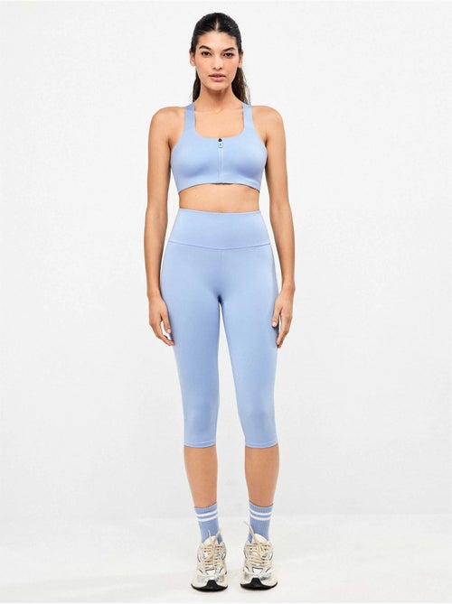 Legging pirata moldeador, cintura doble y microperforado - Kiabi