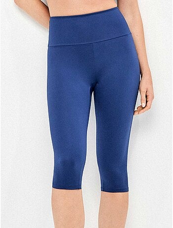 Legging pirata moldeador, cintura doble y microperforado