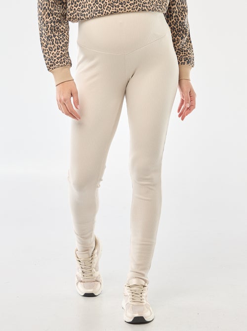 Legging premamá de canalé - Kiabi