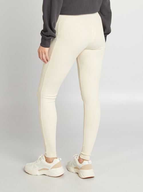 Legging premamá de canalé - Kiabi