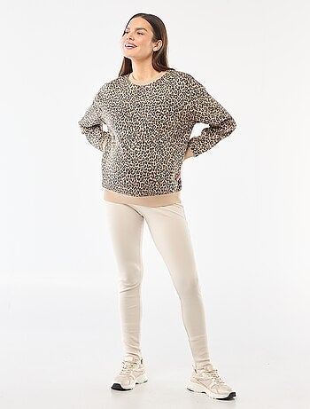 Legging de maternidad de canalé