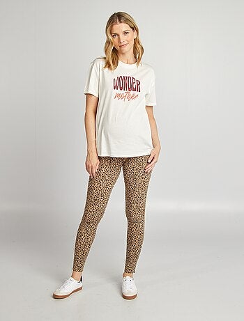 Legging premamá de leopardo