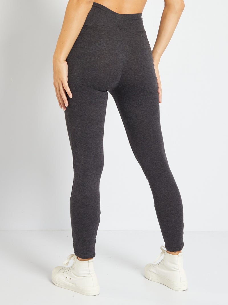 Legging premamá de punto elástico GRIS - Kiabi