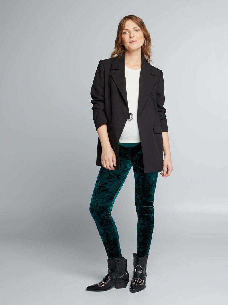 Legging premamá de terciopelo VERDE - Kiabi