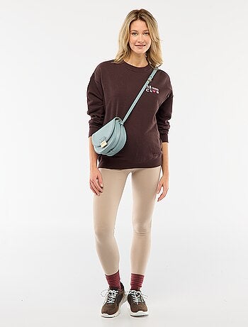 Legging premamá largo en punto liso