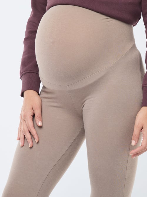 Legging premamá largo de punto liso - Kiabi