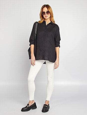 Legging premamá largo en punto liso