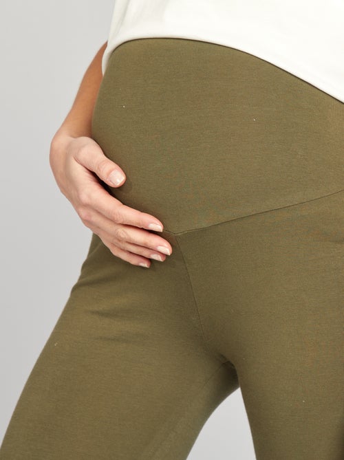 Legging premamá largo de punto liso - Kiabi