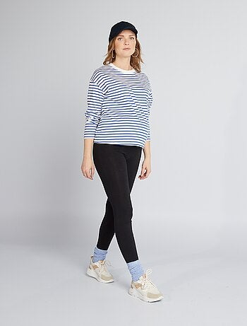 Legging premamá largo en punto liso