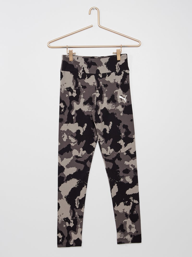 Legging 'Puma' de camuflaje NEGRO - Kiabi