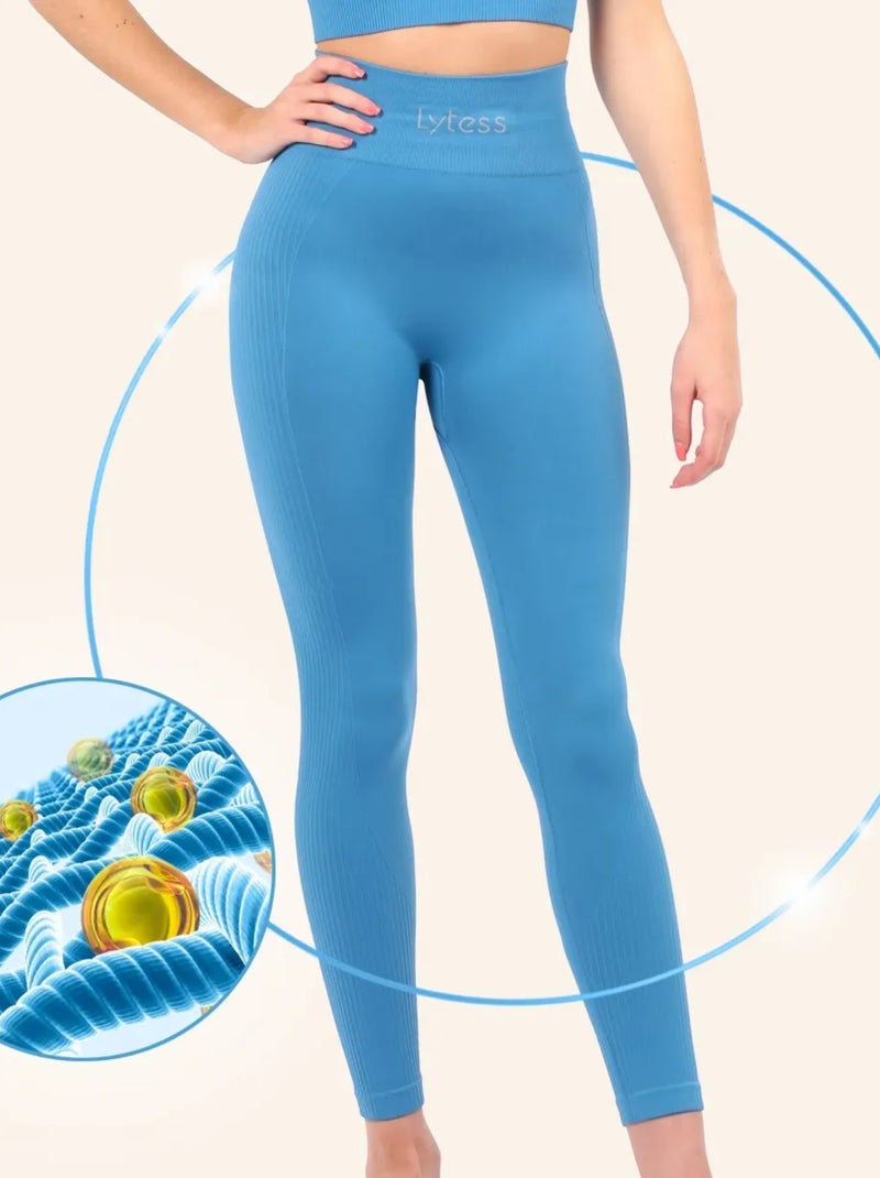 Legging reafirmante Yogafit Azul petróleo - Kiabi