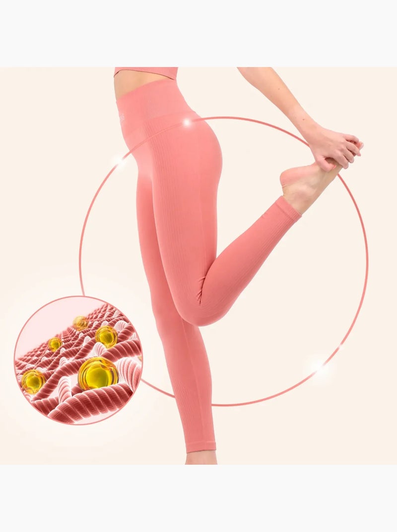 Legging reafirmante Yogafit Rosa salmón - Kiabi