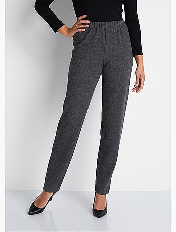 Legging recto con cinturilla elástica y lana. - Afibel