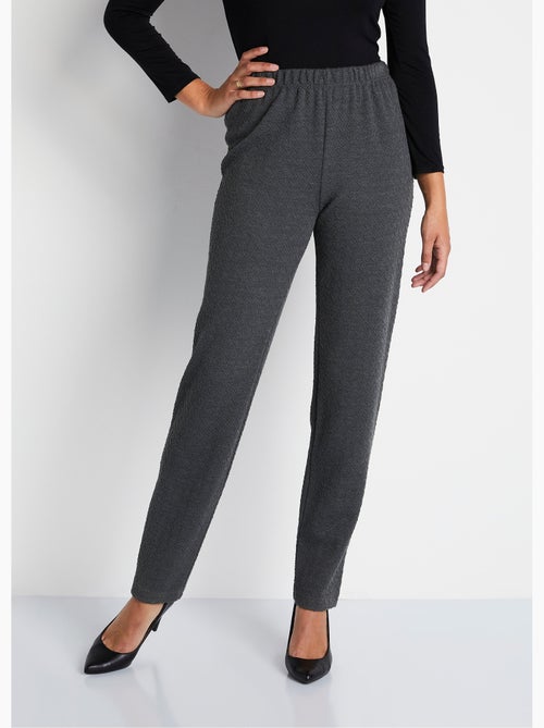 Legging recto con cinturilla elástica y lana. - Afibel - Kiabi