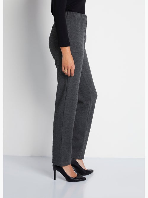 Legging recto con cinturilla elástica y lana. - Afibel - Kiabi