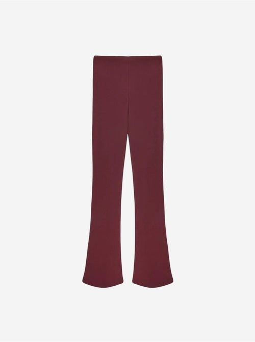 Leggings acampanados de tiro alto con detalle de botones - Kiabi