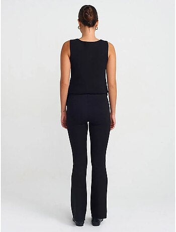 Leggings acampanados de tiro alto dilvin