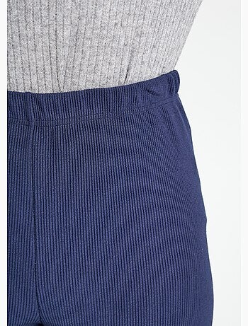 Leggings acanalados con cintura elástica - Afibel