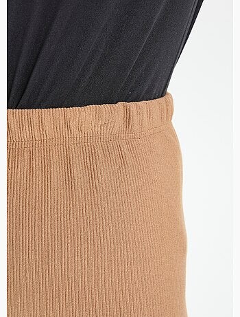 Leggings acanalados con cintura elástica - Afibel