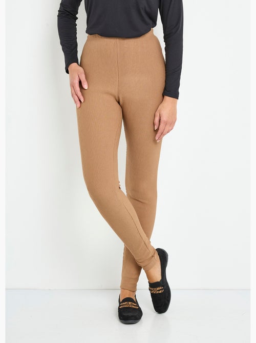 Leggings acanalados con cintura elástica - Afibel - Kiabi
