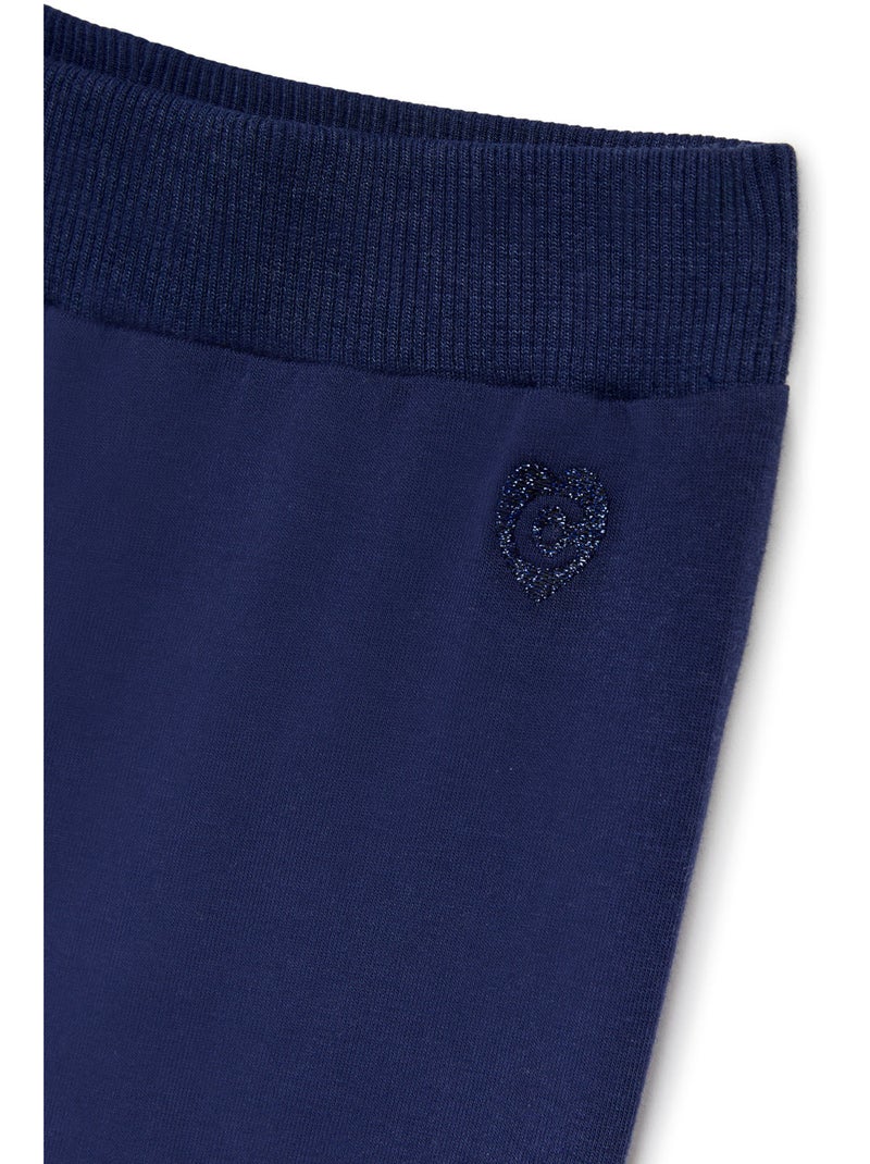 Leggings algodón elástico bajo conguitos Azul Azul marino - Kiabi