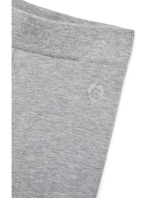 Leggings algodón gris conguitos - Kiabi