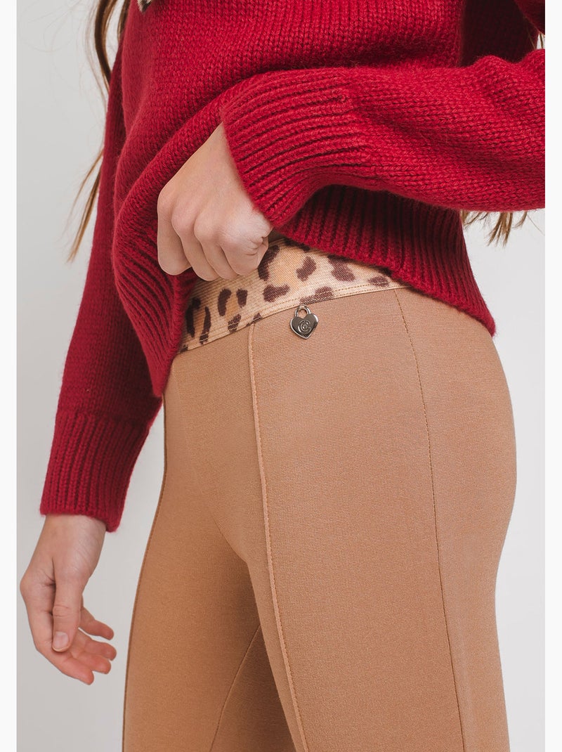 Leggings camel de niña Marrón claro - Kiabi