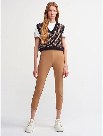 Leggings capri de cintura alta