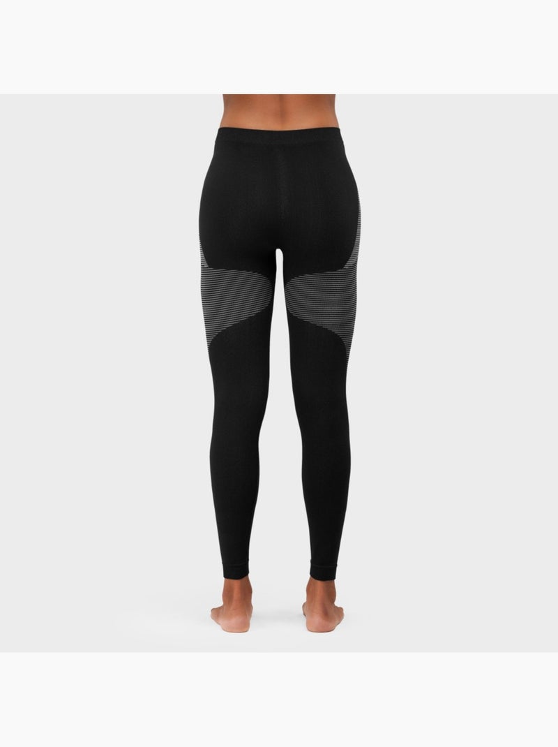 Leggings compresivos de mujer esquí y nieve mujer ultradry Negro - Kiabi