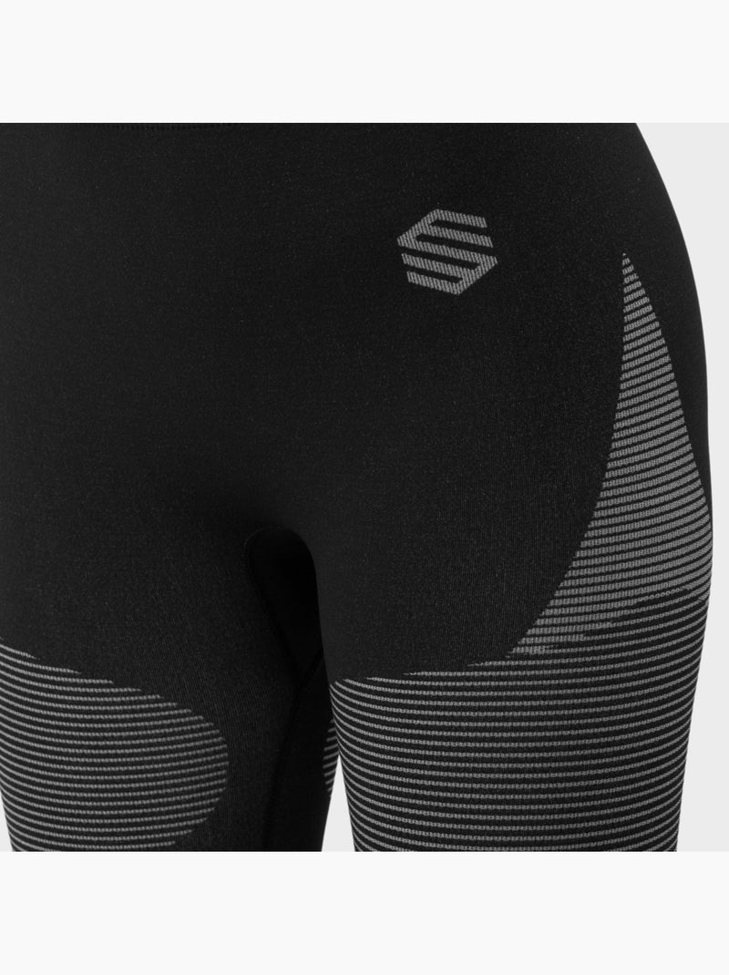 Leggings compresivos de mujer esquí y nieve mujer ultradry Negro - Kiabi