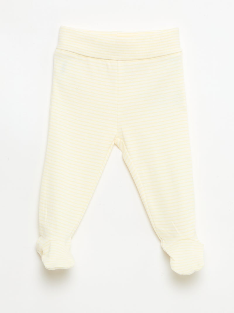 Leggings con pies Amarillo - Kiabi
