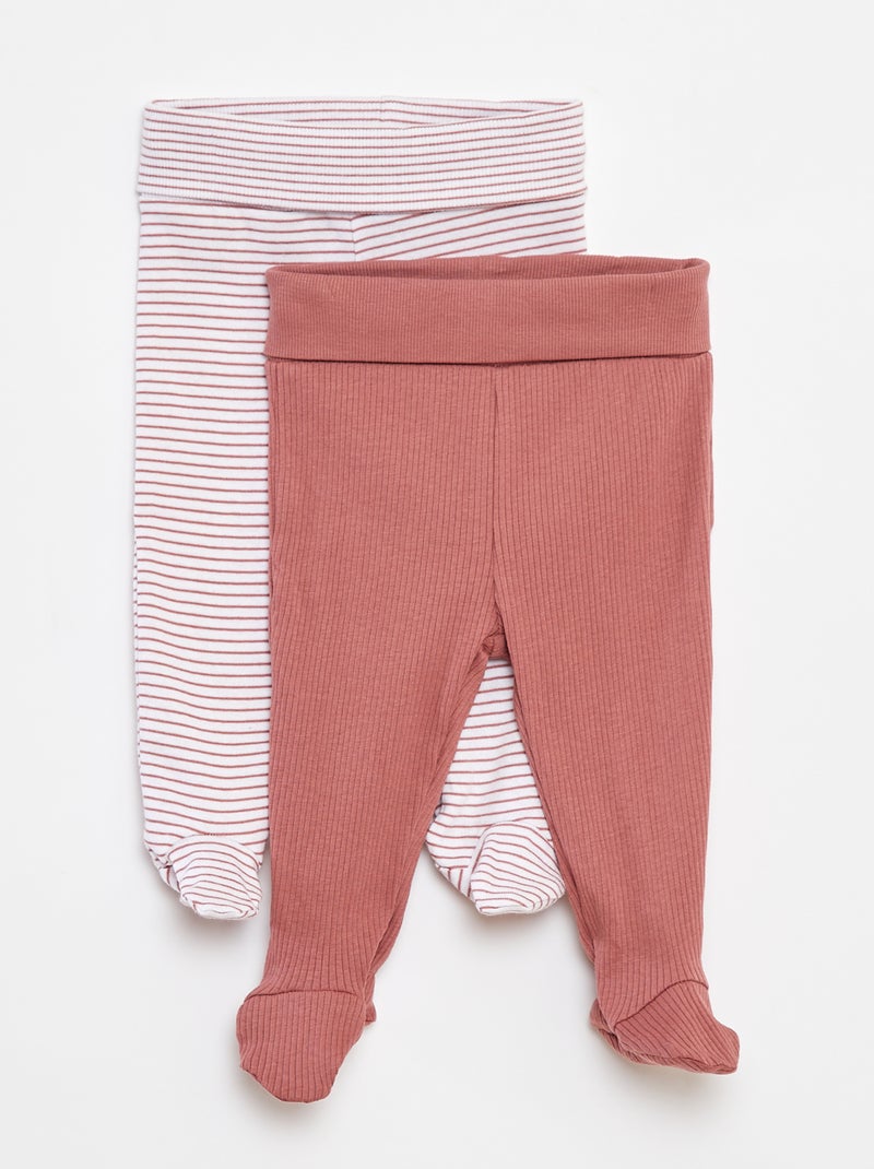 Leggings con pies Rosa - Kiabi