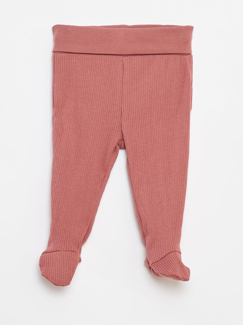 Leggings con pies Rosa - Kiabi