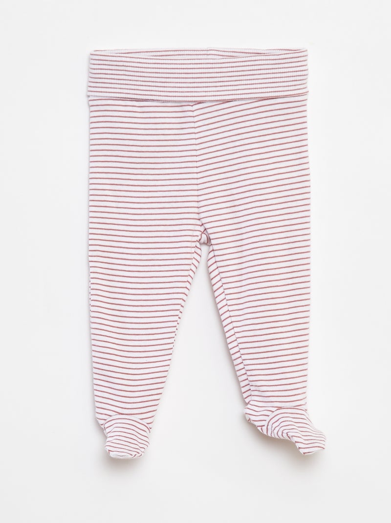 Leggings con pies Rosa - Kiabi