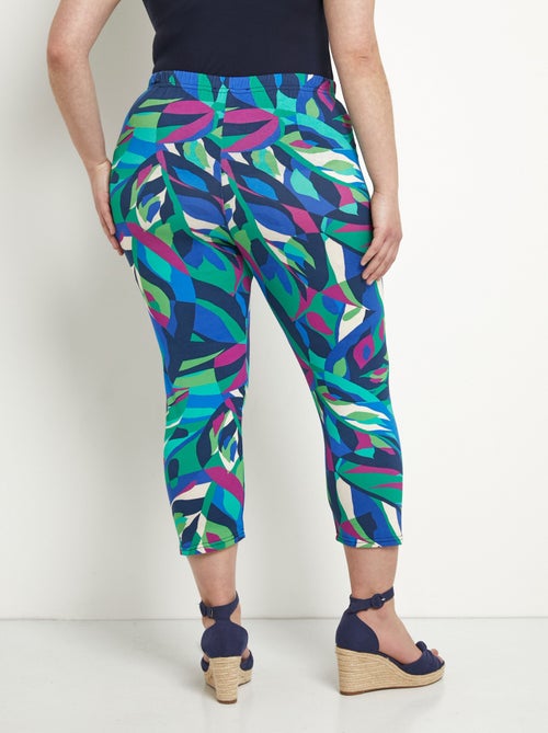 Leggings cortos con cintura elástica y elásticos - Afibel - Kiabi