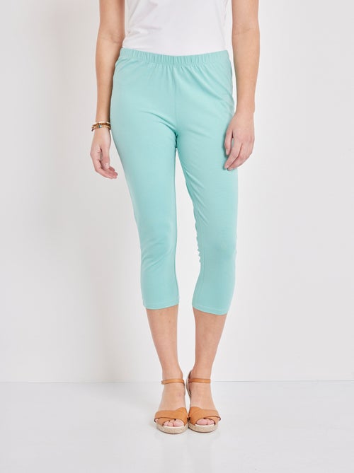 Leggings cortos de algodón liso o estampado - Afibel - Kiabi