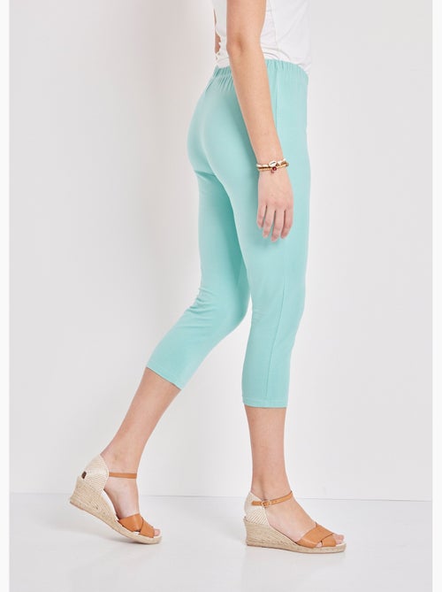 Leggings cortos de algodón liso o estampado - Afibel - Kiabi