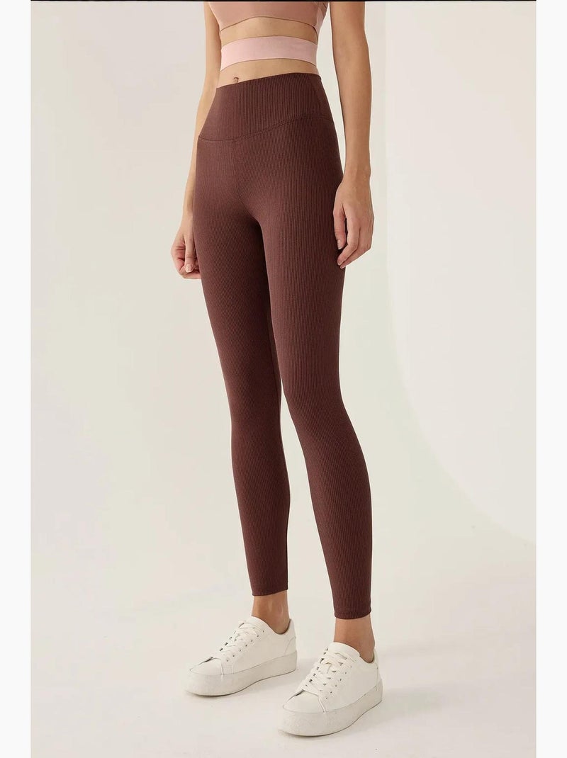 Leggings de cintura alta hiccup Marrón - Kiabi