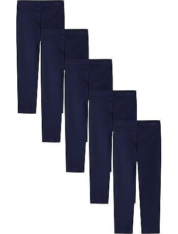 Leggings de jersey diseño lisos niñas - pack de 5 - minoti