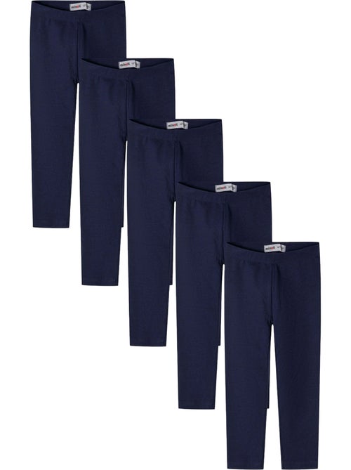 Leggings de jersey diseño lisos niñas - pack de 5 - minoti - Kiabi