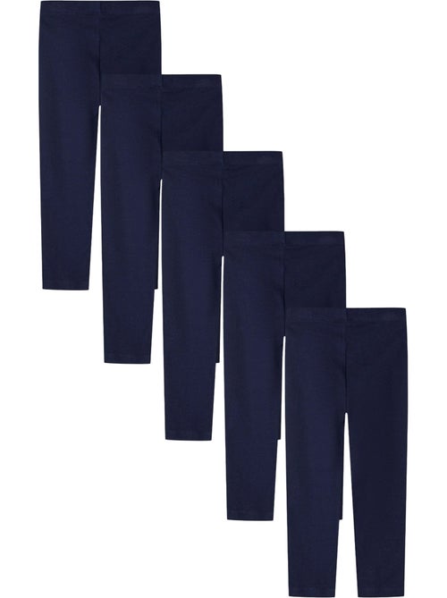 Leggings de jersey diseño lisos niñas - pack de 5 - minoti - Kiabi