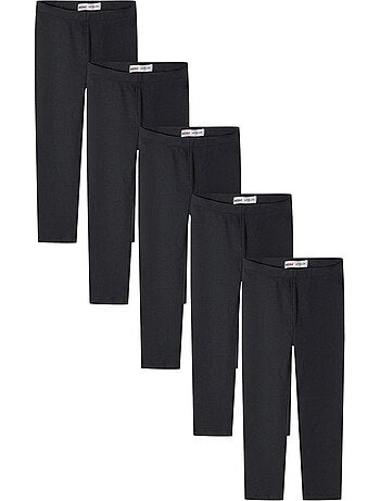 Leggings de jersey diseño lisos niñas - pack de 5 - minoti