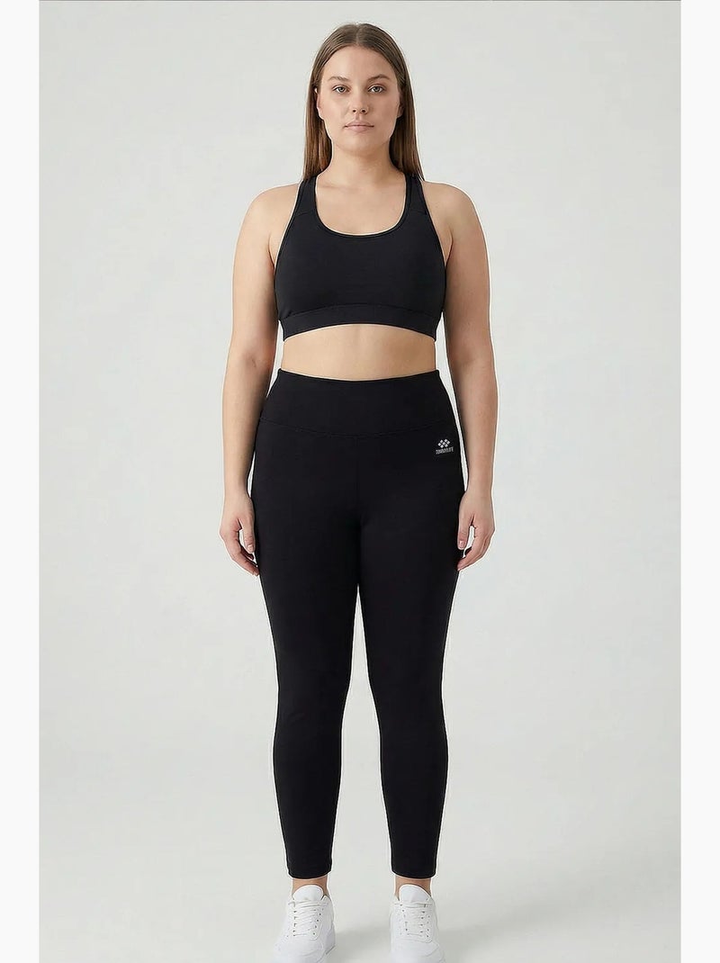 Leggings de mujer de poliéster y elastano tommy Negro - Kiabi