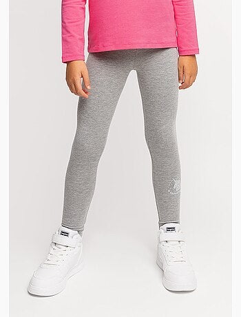 Leggings de niña de algodón en gris