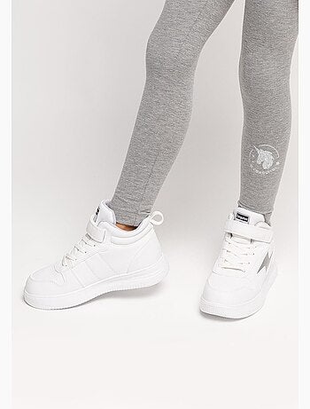 Leggings de niña de algodón en gris
