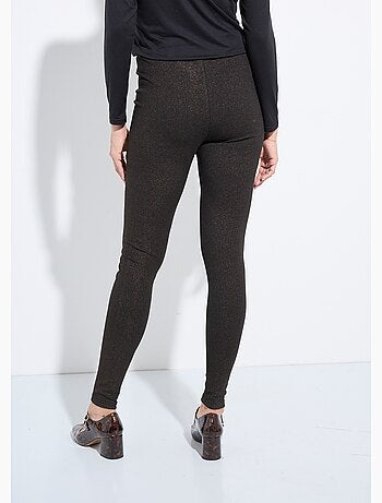 Leggings de punto brillante con cinturilla elástica - Afibel