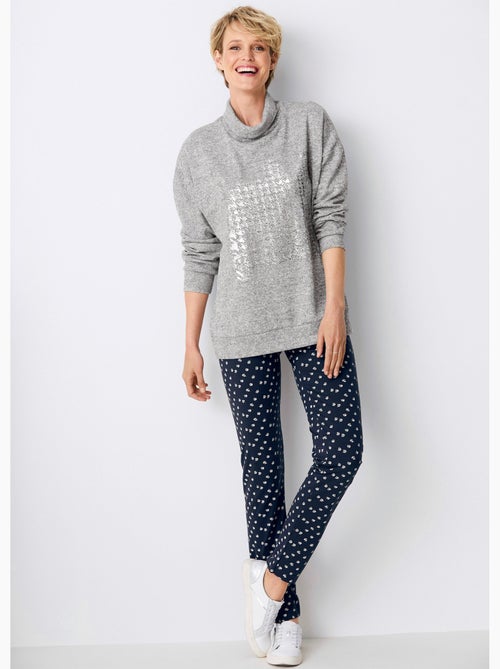 Leggings de punto de algodón con cintura elástica - Afibel - Kiabi